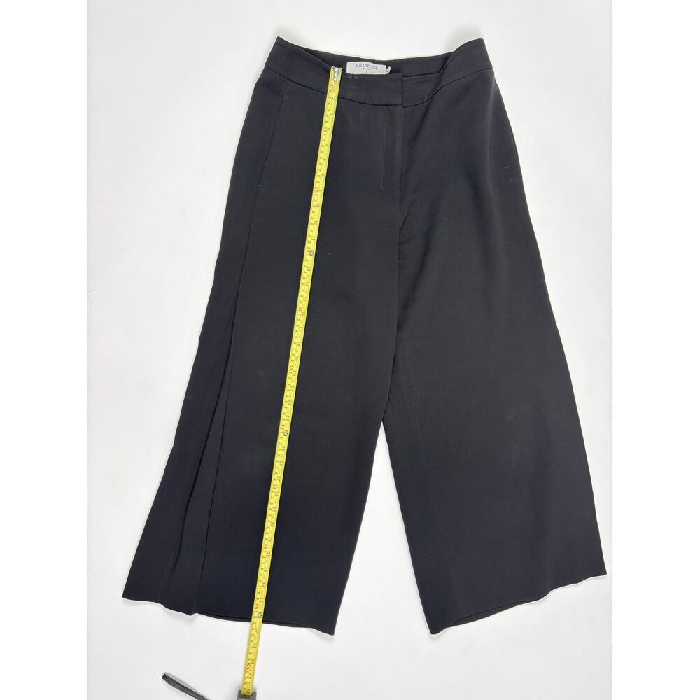M.M.LaFleur Black Wide Leg Crop Pants Culottes Japanese Triacetate Minimalist 6 - Picture 5 of 12
